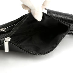 Leather Bag Classic Men's Crossbody Bag Waist Bag Multi-Layer Shoulder Bag Pu Leather Chest Bag