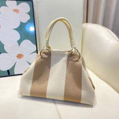 Casual colorful pattern knitted handbag for women spring summer bag