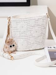 Embroidery flower sweet crossbody bag small bag for beach vacation