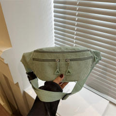 Large Capacity Waist Bag Casual Shoulder Crossbody Bag Fashionable Simple Japanese Sports Chest Bag