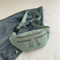 Large Capacity Waist Bag Casual Shoulder Crossbody Bag Fashionable Simple Japanese Sports Chest Bag