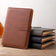 Detachable Loose-Leaf Notepad Business Office Meeting A5 Notebook Simple Stationery Book Gift Box Set