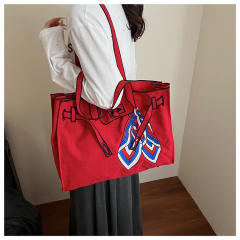 Japanese-Style Handbag Women's Shoulder Bag Tote Bag Large Capacity Shopping Bag Kelly Bag
