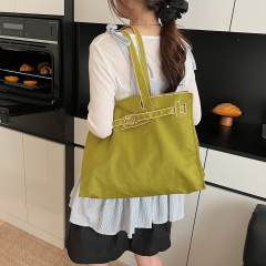 2026 Embroidered Tote Bag Fashionable Large-Capacity Eco-Friendly Shopping Bag