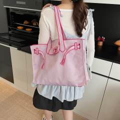 2026 Embroidered Tote Bag Fashionable Large-Capacity Eco-Friendly Shopping Bag