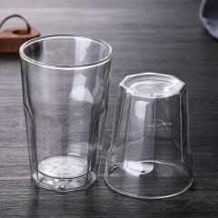 Double wall glass cups