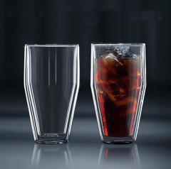 Double wall glass cups