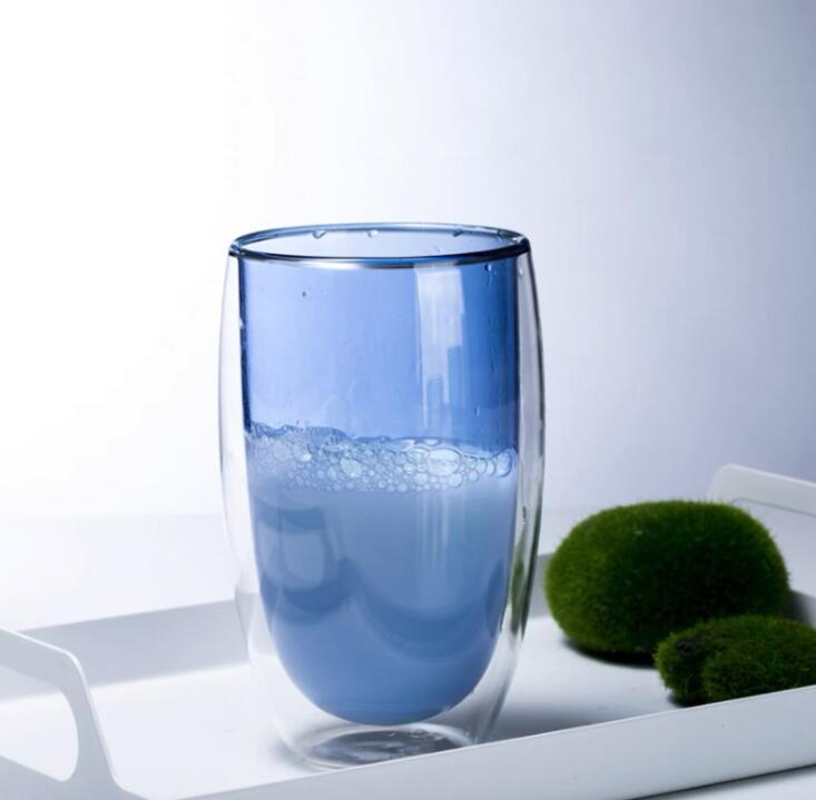 Double wall glass cups