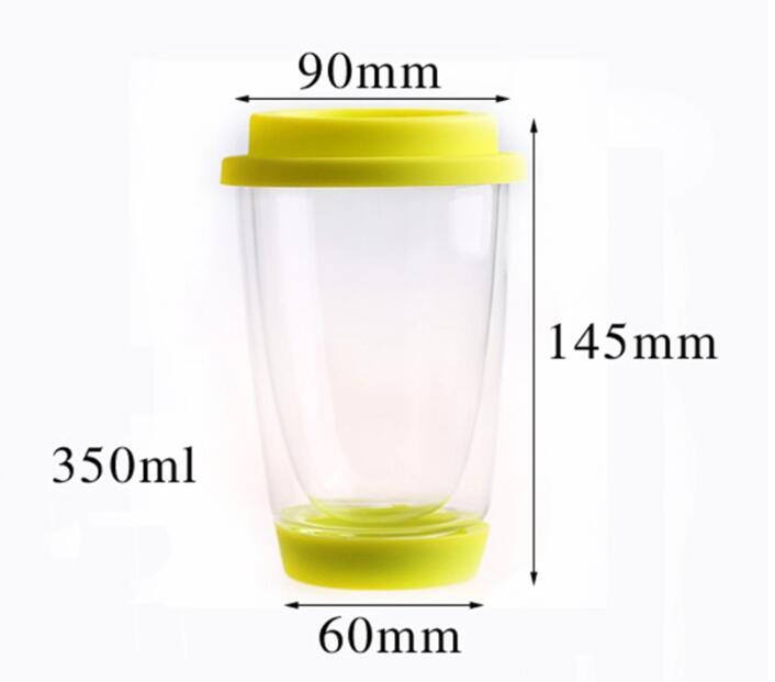 Double wall glass cups