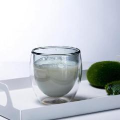 Double wall glass cups