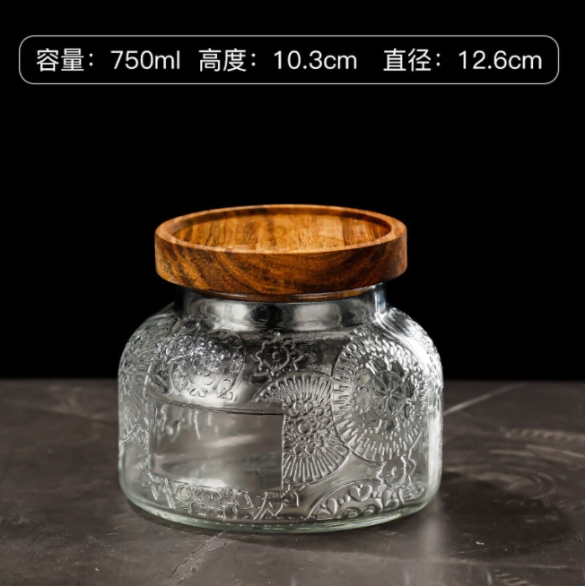 machine made squre shape glass jars