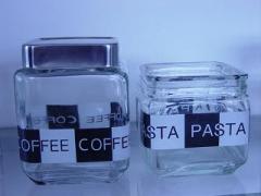 glass candy jars with the stainless lid