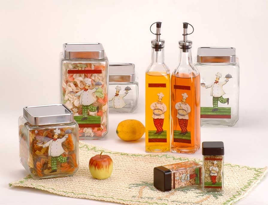 glass candy jars with the stainless lid