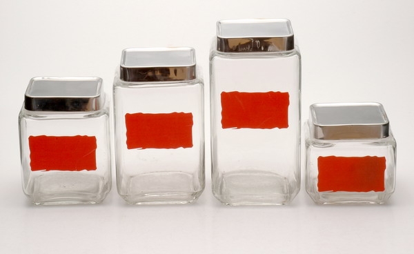 glass candy jars with the stainless lid