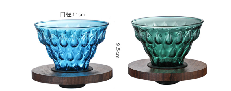 colorful glass coffee pot