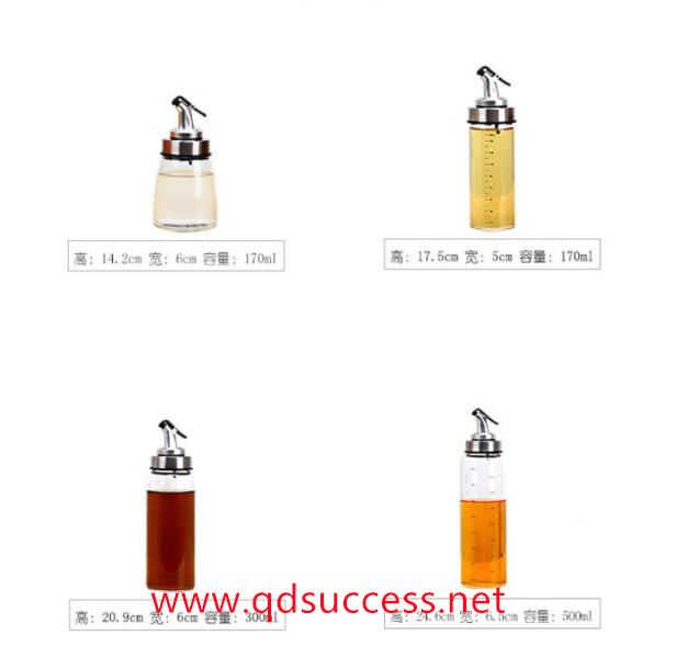 glass oil & vinegar bottles