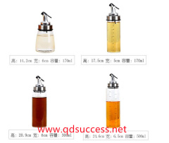 glass oil & vinegar bottles