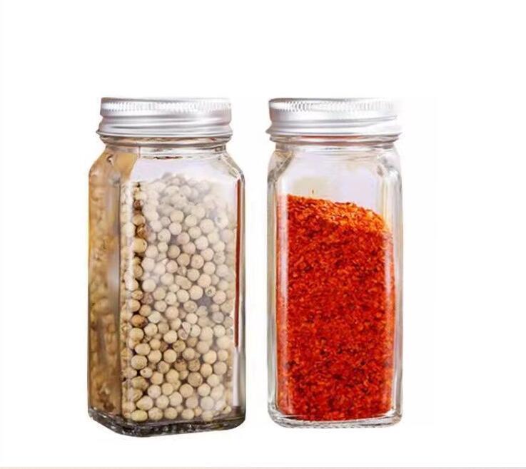 glass spice bottles