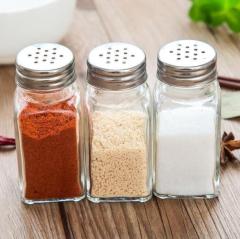 glass spice bottles