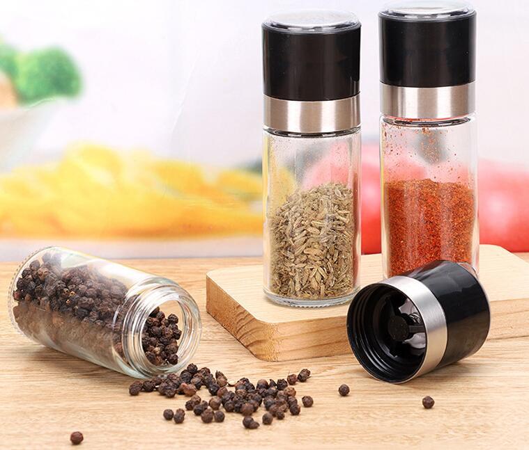 glass spice bottles