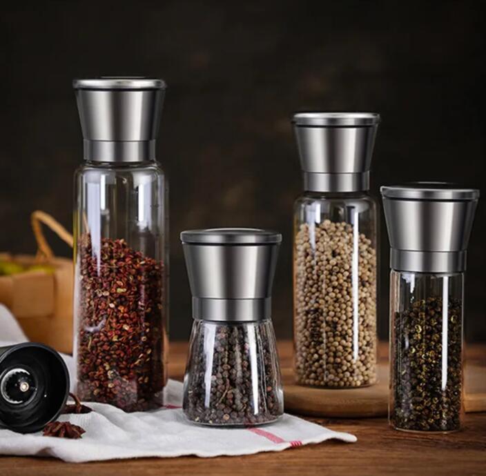 glass spice bottles