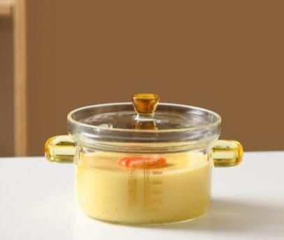 heat resistant borosilicate glass cooking bowl