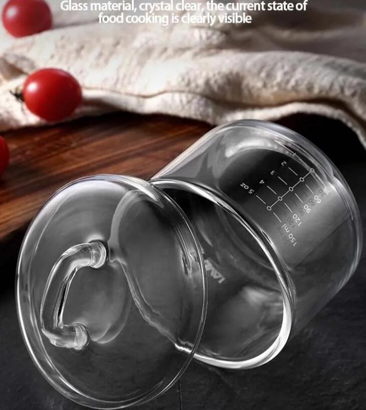 heat resistant borosilicate glass cooking bowl