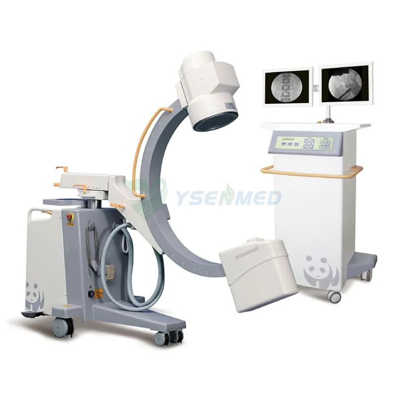 YSENMED engineer is giving training on YSX-C35B 3.5kW C-arm x-ray system.