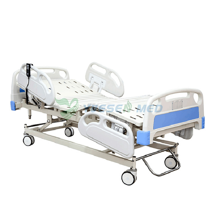 Function introduction video for YSENMED YSGH1001 5-function hospital ICU bed.