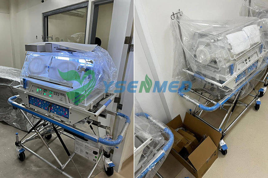 YSENMED YSBT-200 transport infant incubators delivered to a hospital in Philippines