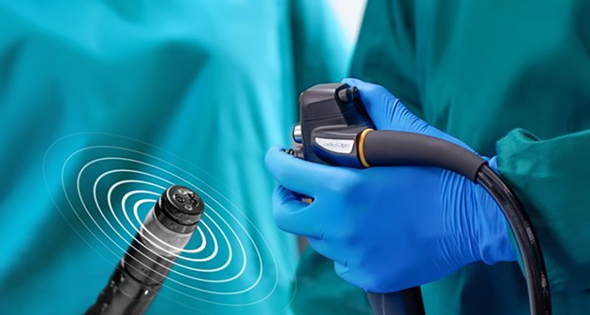What is an electronic endoscope