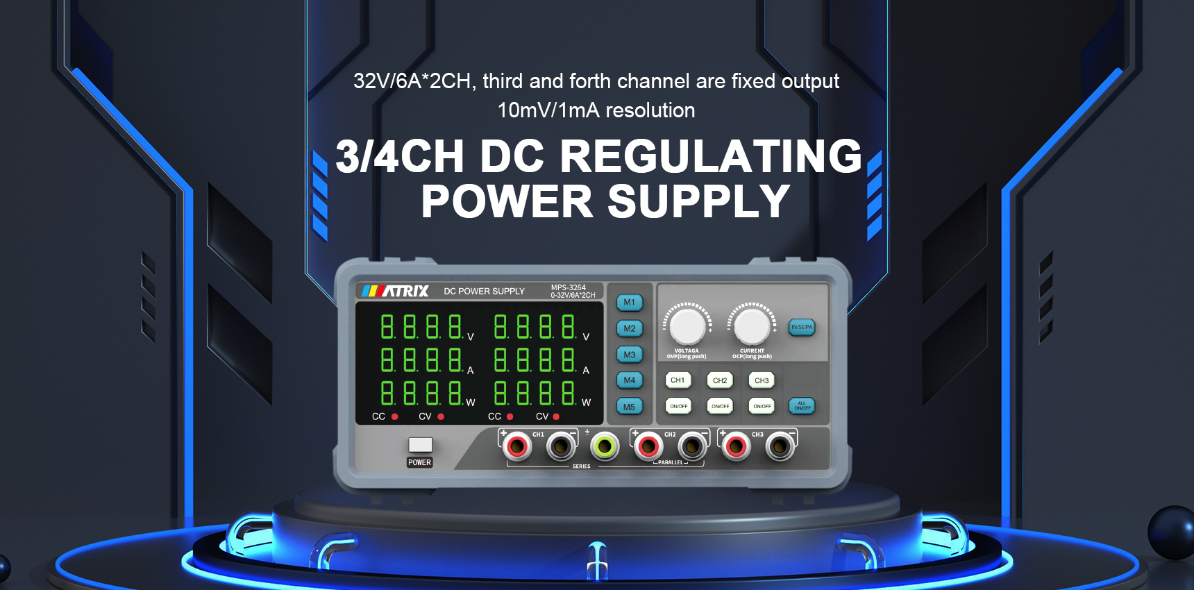 MPS-3260 SERIES 3CH/4CH DC POWER SUPPLY