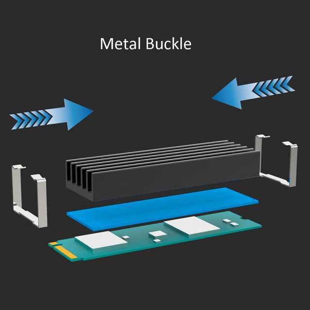 0.4inch(10mm) Thick M.2 Heatsink Kits for 2280 M.2 PCIe 4.0 SSD