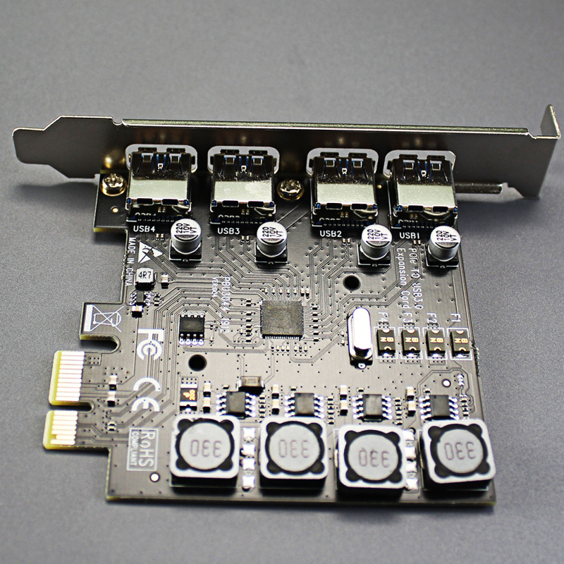 4 Port USB 3.0 Type-A PCI-Express Adapter Card