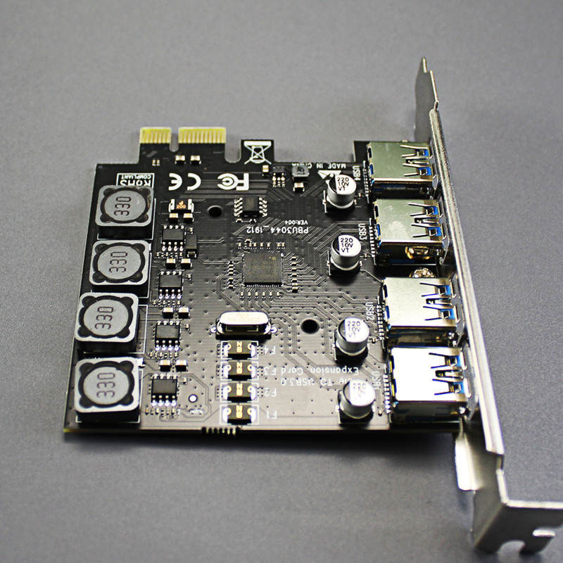 4 Port USB 3.0 Type-A PCI-Express Adapter Card