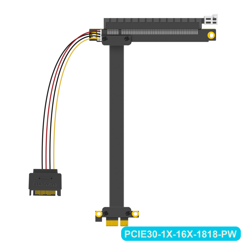 PCIe 3.0 1X to 16X Riser Cable