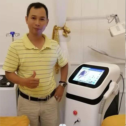 Feedback of vertical diode laser hair removal machine