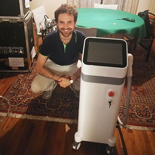 Feedback of vertical diode laser hair removal machine