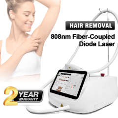 Portable 808nm Fiber-Coupled diode laser hair removal machine