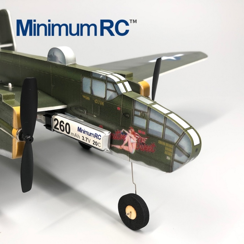 B25 Mitchell classic WW2 bomber micro 3CH dual engine RC aircraft