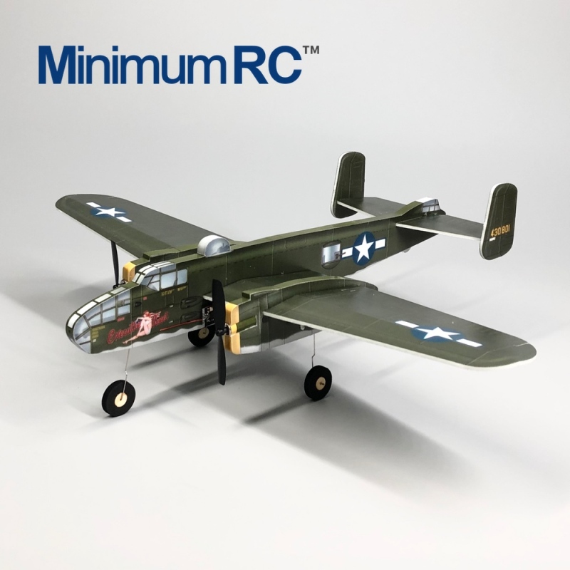 B25 Mitchell classic WW2 bomber micro 3CH dual engine RC aircraft