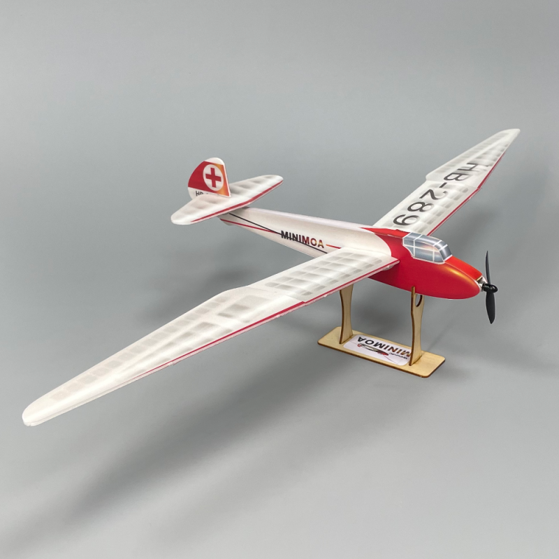 Minimoa Glider gull-wing 700mm micro RC aircraft kit