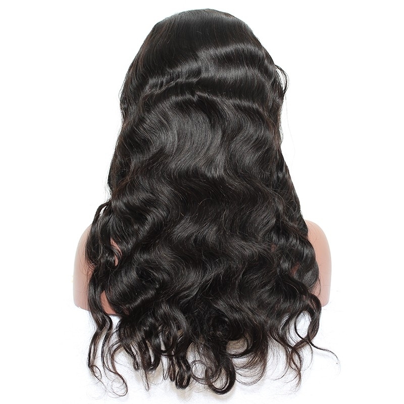 Indian Remy Lace Front Wigs 250% Density Body Wave Human Hair Natual Color Hair Lace Front Wigs With Baby Hair