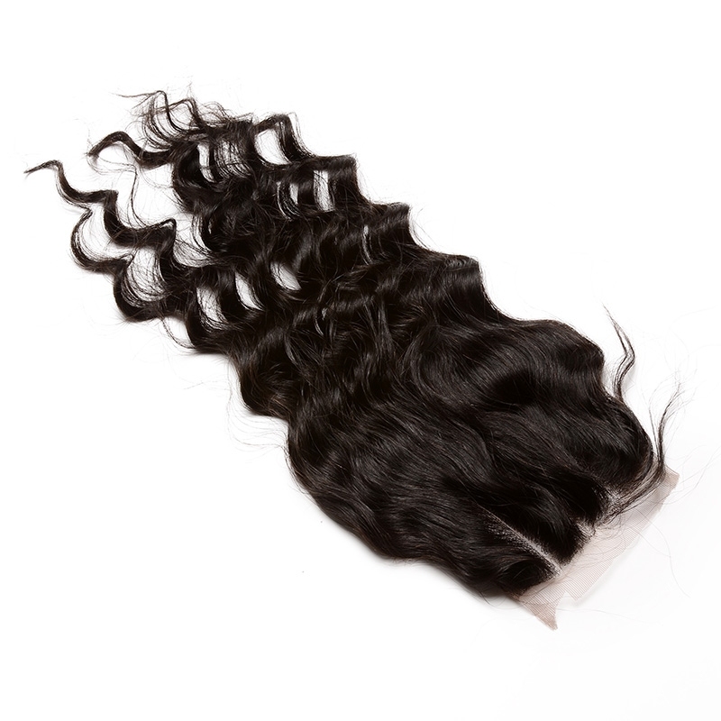 Loose Wave 4x4 Lace Closure With Baby Hair Free Part Brazilian Remy Hair