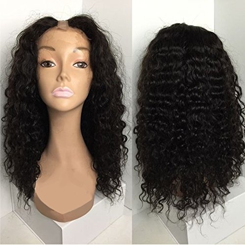 U Part Wigs Unprocessed Peruvian Human Hair For Black Women Deep Wave U Part Wig Natural Color