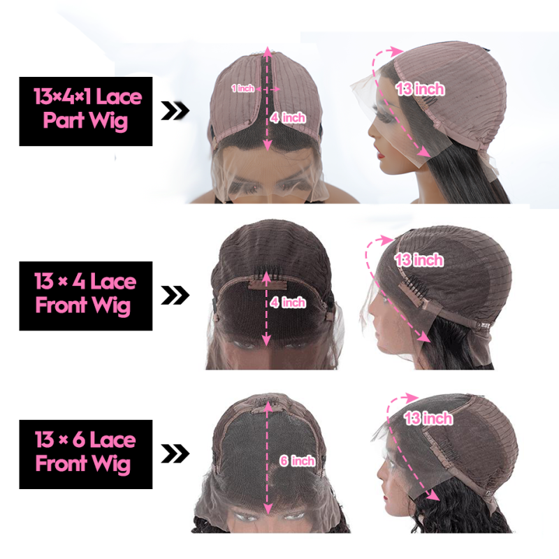 250% Density Wigs Straight Pre-Plucked Human Hair Lace Front Wigs Black Women Lace Front Human Hair Wigs with Baby Hair
