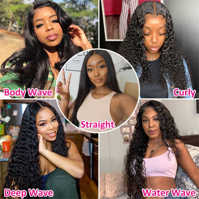 Beginnger-Friendly 4X4 Hd Lace Closure Wigs Human Hair Pre Plucked Hairline Beauty Supply