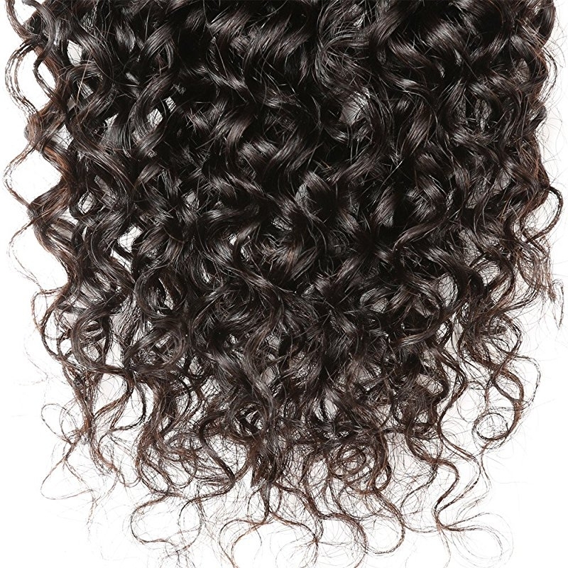 Brazilian Unprocessed Curly Virgin Weave Hair 3 Bundles with Closure Deep Curly Human Hair Extensions