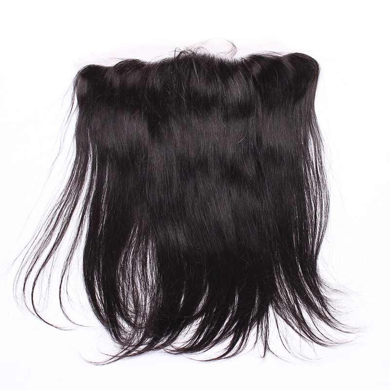Ear To Ear Lace Frontal Closure Hairstyles 13x4inchs Silk Straight Brazalian Remy Hair Natural Color