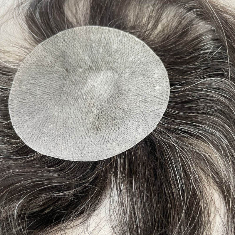 Side Or Back Hair Patches 8x8 cm Full Skin PU Base Toupee For Men Covering Bald Spots On Head Sides Or Back